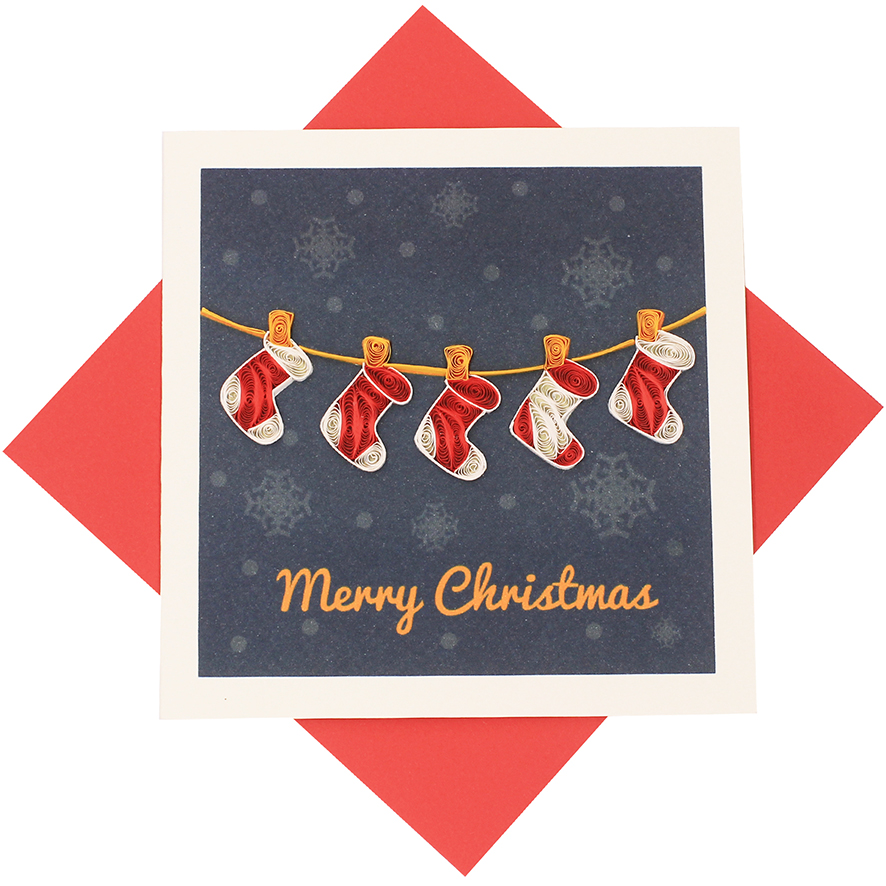 Quilling Christmas Card 28